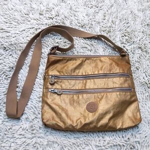 Kipling metallic Alvar cross body bag